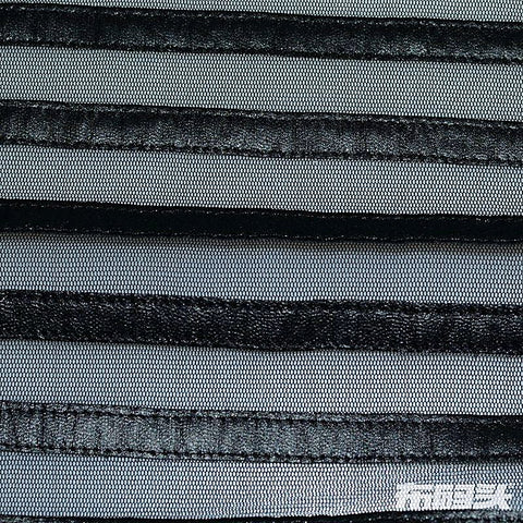 Striped 100% Polyester Knit Fabric, 120 gsm — Blue
