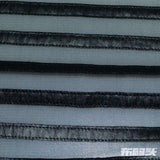 Striped 100% Polyester Knit Fabric, 120 gsm — Blue