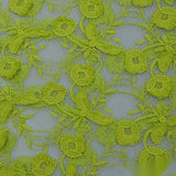 Lime Floral Milk Silk Knit — texture