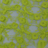 Lime Floral Milk Silk Knit