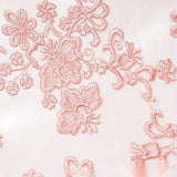 Peach Floral Knit, Polyester — texture