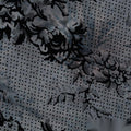Black Floral Knit, Polyester, 210 gsm, 160 cm, ref EF-9934