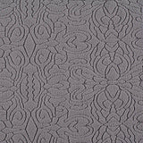 Grey Tone-on-Tone Interlock Knit, Polyester — texture
