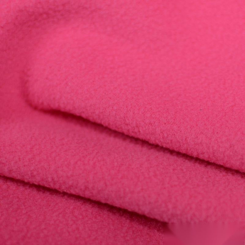 100% Polyester Fleece Fabric, 238 gsm, 150 cm — Pink