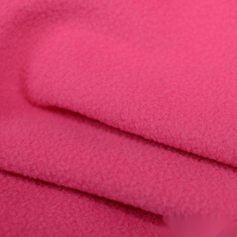 100% Polyester Fleece Fabric, 238 gsm, 150 cm — Pink