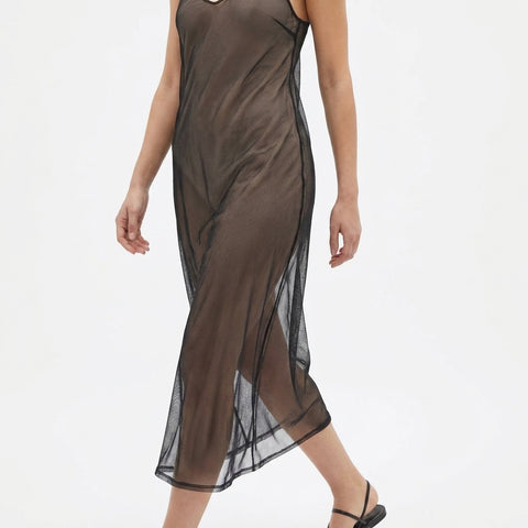 100% Nylon Mesh Fabric, 17 gsm, 160 cm — Black
