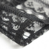 Black Geometric Lace, Nylon — mockup: dress bodycon