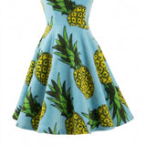 Bold Floral 100% Polyester Fleece Fabric, 190 gsm, 170 cm — Blue — mockup: dress bodycon