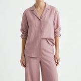 100% Polyester Linen-Look Fabric, 115 gsm, 150 cm — Pink — mockup: dress bodycon