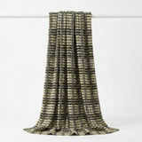 Black Grid Rib Knit, Poly-Acrylic — mockup: dress bodycon