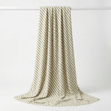 Cream Stripes Crepe, Polyester — mockup: dress bodycon