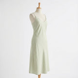 Cotton Stretch Poplin Fabric, 120 gsm, 150 cm — White — mockup: dress bodycon