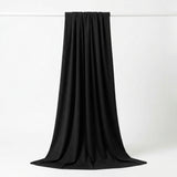 Polyester Modal Stretch Scuba Knit Fabric, 213 gsm, 160 cm — Black — mockup: dress bodycon