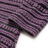 Purple Zigzag Chunky Knit, Viscose — mockup: dress bodycon
