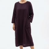 Polyester Stretch Linen-Look Fabric, 245 gsm, 150 cm — Red, ref EF-261542 — mockup: dress bodycon