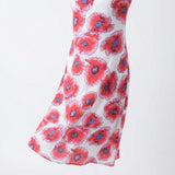 Red Floral Poplin, Cotton, 135 gsm — mockup: dress bodycon