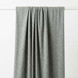 Light Grey Heathered-Marl Jersey Knit, Poly-Viscose, 175 gsm — mockup: dress bodycon