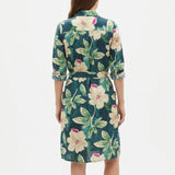 Cream Bold-Floral Woven, Viscose-Linen — mockup: dress bodycon