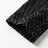 Black Marl Ponte Knit, Viscose-Nylon, 400 gsm — mockup: dress bodycon