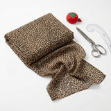 Brown Leopard Chiffon, Polyester — mockup: dress bodycon