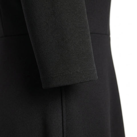 Black Ponte Knit, Polyester