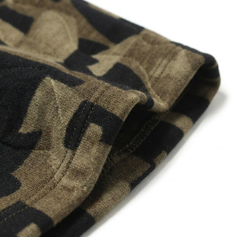 Dark Brown Abstract Scuba Knit, Polyester