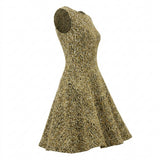 Black Textured Interlock Knit, Poly-Cotton — mockup: dress bodycon