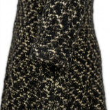 Black Abstract Chunky Knit, Polyester, 156 gsm — mockup: dress bodycon