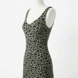 Black Hearts Ponte Knit, Poly-Viscose, 270 gsm, 160 cm, ref EF-273743 — mockup: dress bodycon