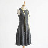 Dark Grey Marl Jersey Knit, Polyester, 160 gsm, 165 cm, ref EF-278315 — mockup: dress bodycon