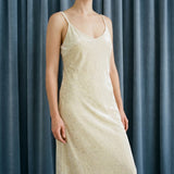Light Beige Marl Velvet, Poly-Cotton — mockup: dress bodycon