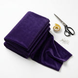 Velvet Fabric, 300 gsm, 179 cm — Purple — mockup: dress bodycon
