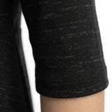 Dark Grey Marl Rib Knit, Polyester, 245 gsm — mockup: dress bodycon