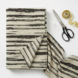 Black Horizontal-Line Jacquard, Polyester — mockup: dress bodycon