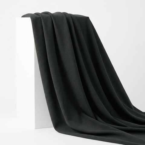 Charcoal Ribbed Rib Knit, Polyester
