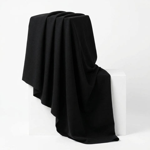 Black Ponte Knit, Viscose-Nylon