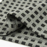 Grey Square Ponte Knit, Poly-Viscose — mockup: dress bodycon
