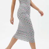 Green Dots Mesh — mockup: dress bodycon