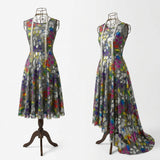 Silver Rainbow Mesh, Polyester — mockup: dress bodycon