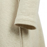 Light Beige Heathered-Marl Scuba Knit, Cotton-Poly — mockup: dress bodycon