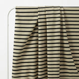 Dark Grey Stripe Scuba Knit, Poly-Modal — mockup: dress bodycon