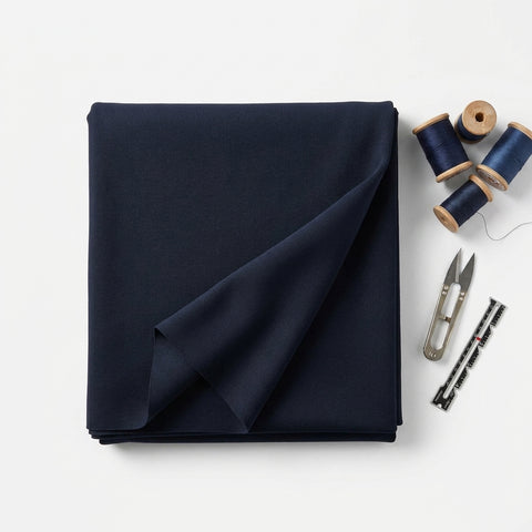 Navy Scuba Knit, Poly-Viscose