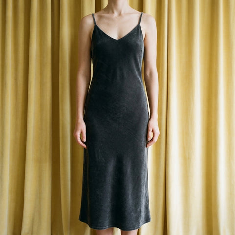 Charcoal Velvet, Poly-Cotton