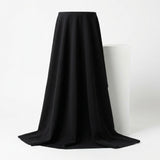 Viscose Nylon Stretch Ponte Knit Fabric, 345 gsm, 155 cm — Black, ref EF-266475 — mockup: dress bodycon