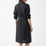 Linen-Look Fabric, 210 gsm, 160 cm — Grey, ref EF-256101 — mockup: dress bodycon