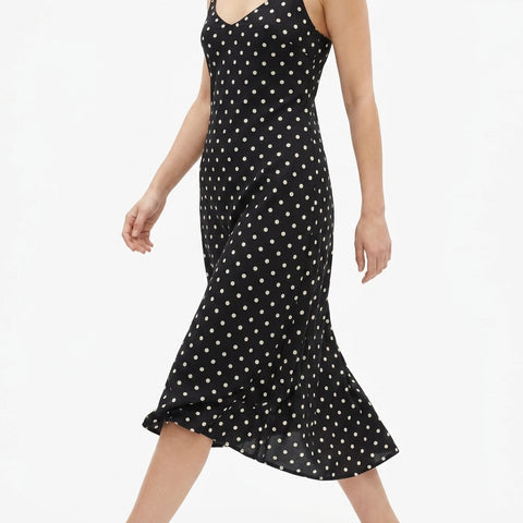 White Dots Poplin, Viscose