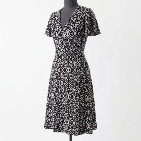 Black Damask Jacquard, Cotton-Poly