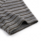 Dark Olive Stripes Jersey Knit, Cotton-Poly