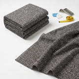 Black Chevron Jacquard, Viscose-Poly, 286 gsm