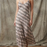 Grey Stripes Jacquard, Poly-Cotton
